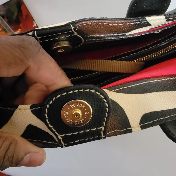 Dooney & Bourke Giraffe Print Satchel - Picture 6 of 12